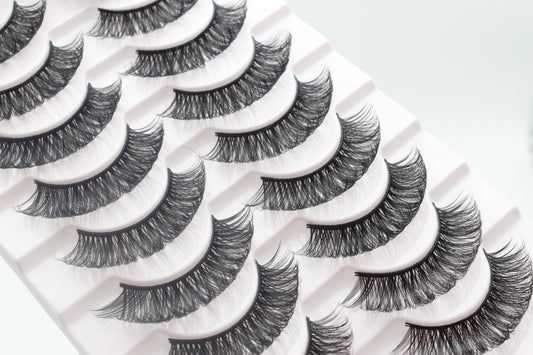 BUY ONE GET ONE FREE--Ordinary Glue Natural&Thick False Lashes(17mm) - WINKLYLASH